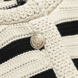Striped Knitted Cardigan