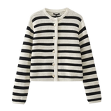 Striped Knitted Cardigan